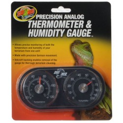 Zoo Med Creatures Dual Thermometer & Humidity Gauge (glow in dark) for sale