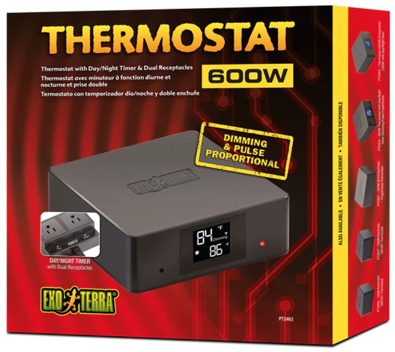 Exo Terra Dimming and Pulse Proportional Thermostat for Reptile Terrariums