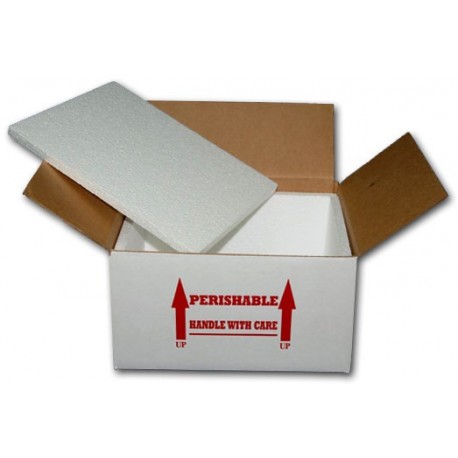 Folding insulated thermal cardboard transport box